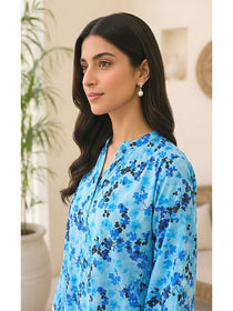 Light Blue-2 Piece Lawn | Portia Fabrics