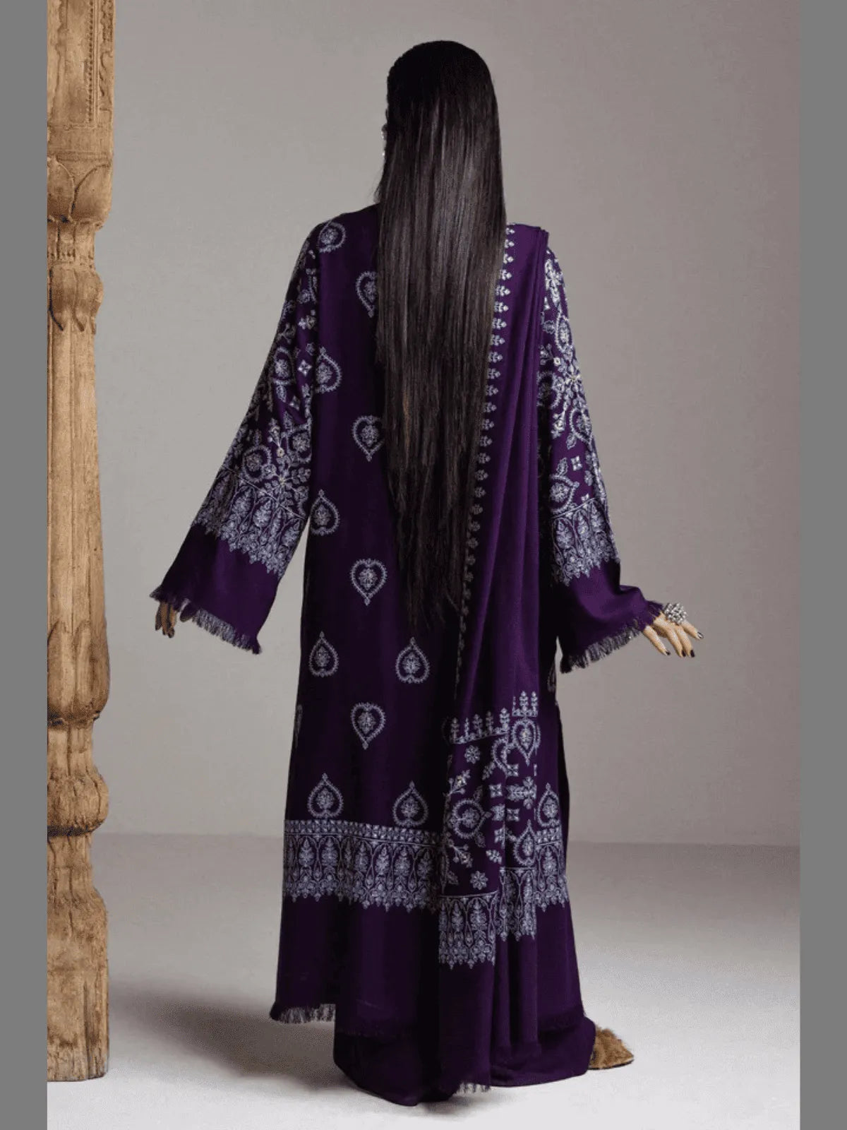 BANAFSHA-D10 | Winter Unstitched Saraab 2026 | Zara Shahjahan