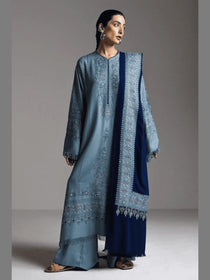 FIROZA-D9 | Winter Unstitched Saraab 2026 | Zara Shahjahan