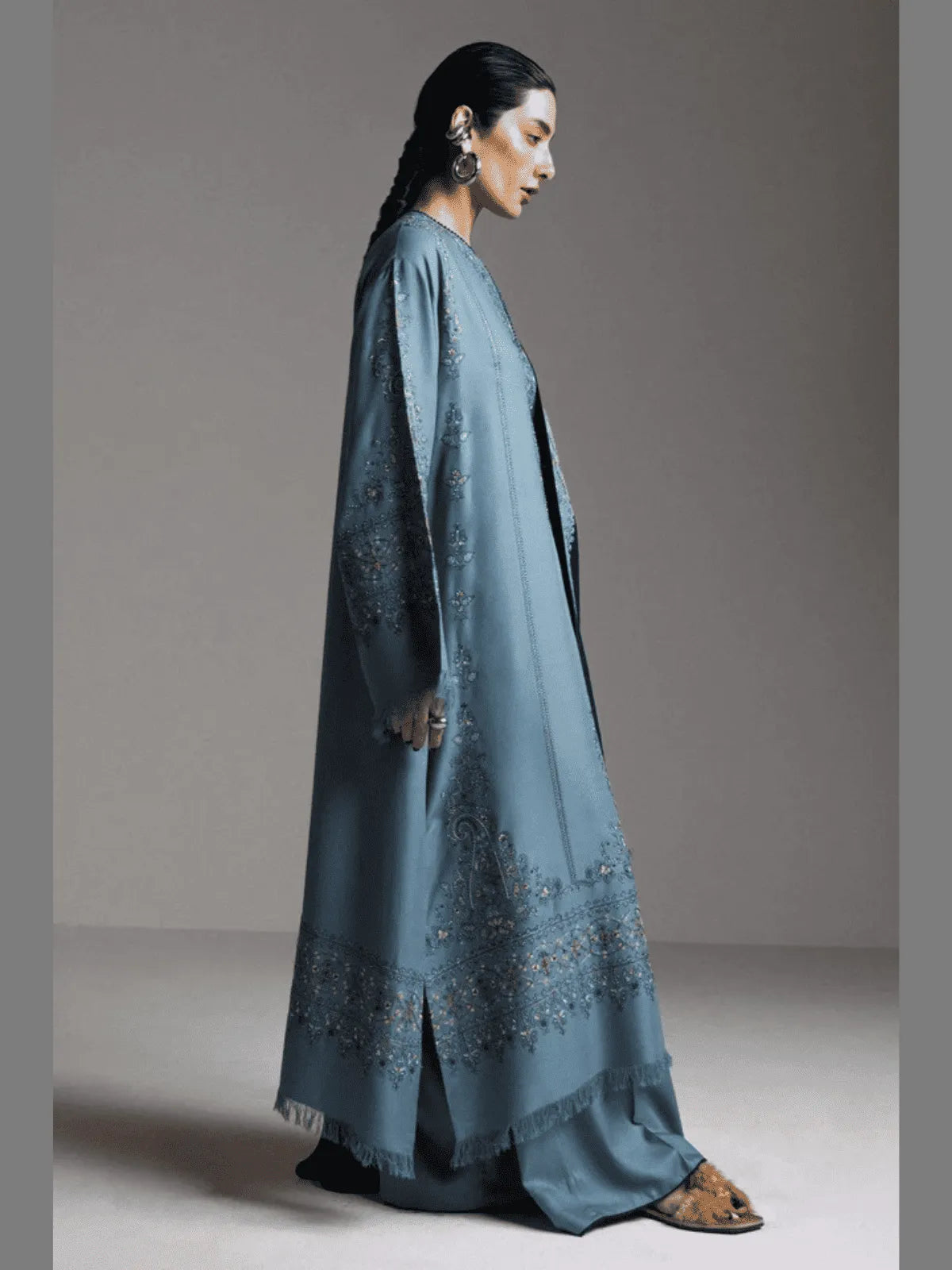 FIROZA-D9 | Winter Unstitched Saraab 2026 | Zara Shahjahan