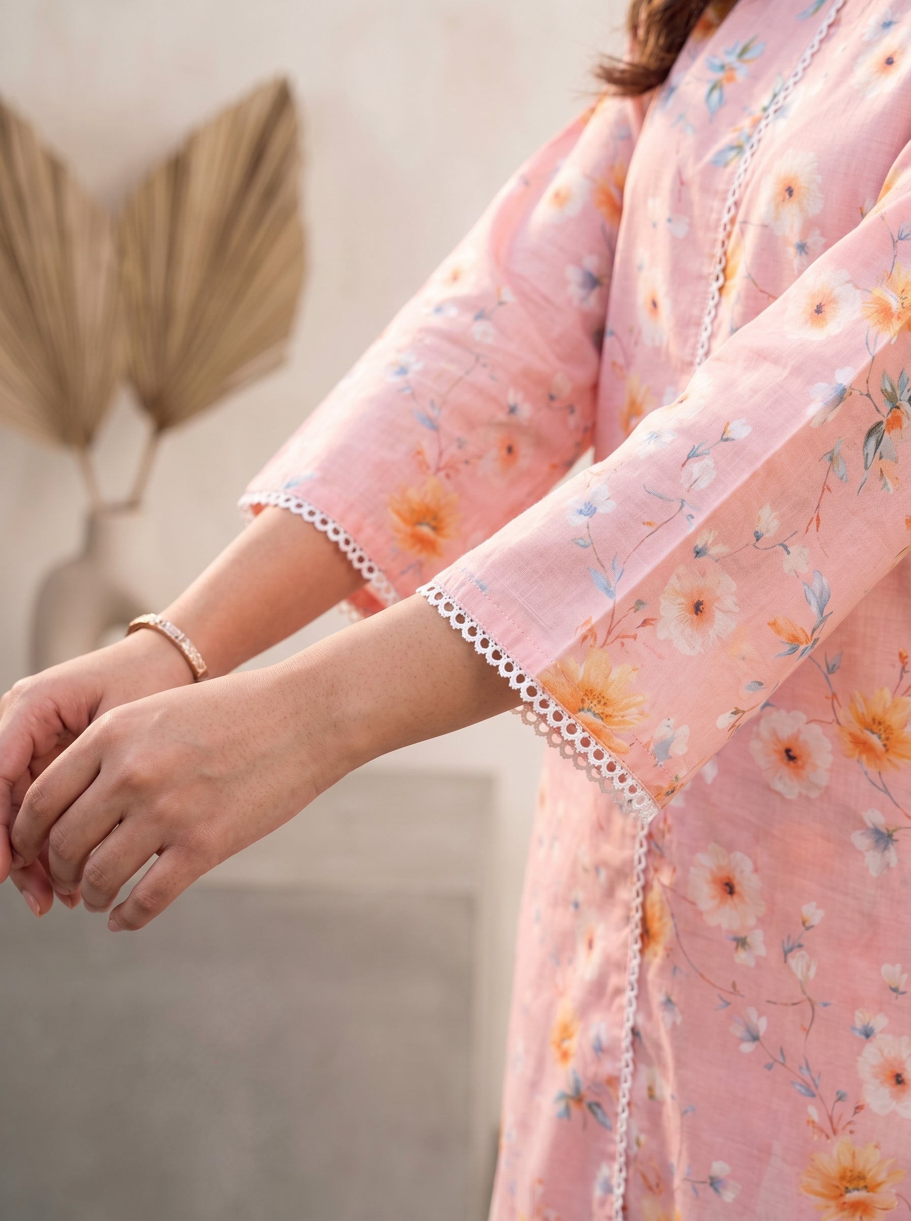 Soft dusty pink-2 Piece Lawn | Portia Fabrics
