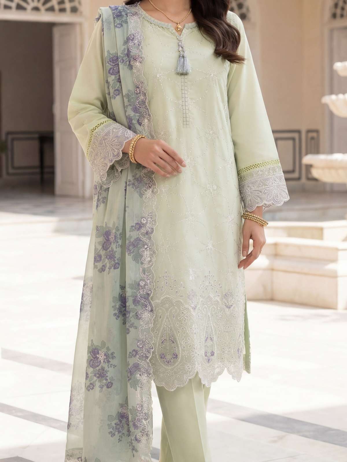 Qaswa | Fancy Laser-Kari Embroidered Lawn Collection | Dressline Main image