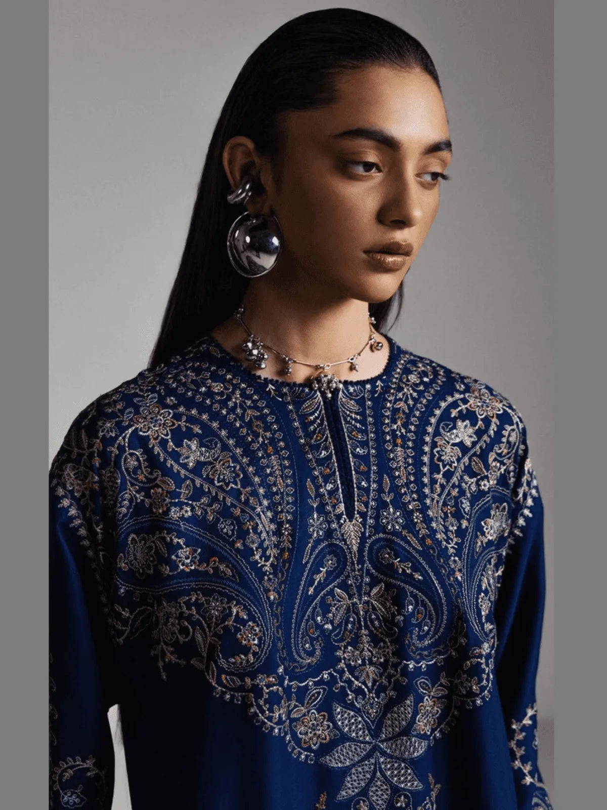 SAMARKAND-D6 | Winter Unstitched Saraab 2026 | Zara Shahjahan Secondary image