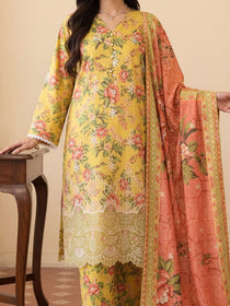 Ornate |  Festive Lawn Print Embroidered Collection | Dressline