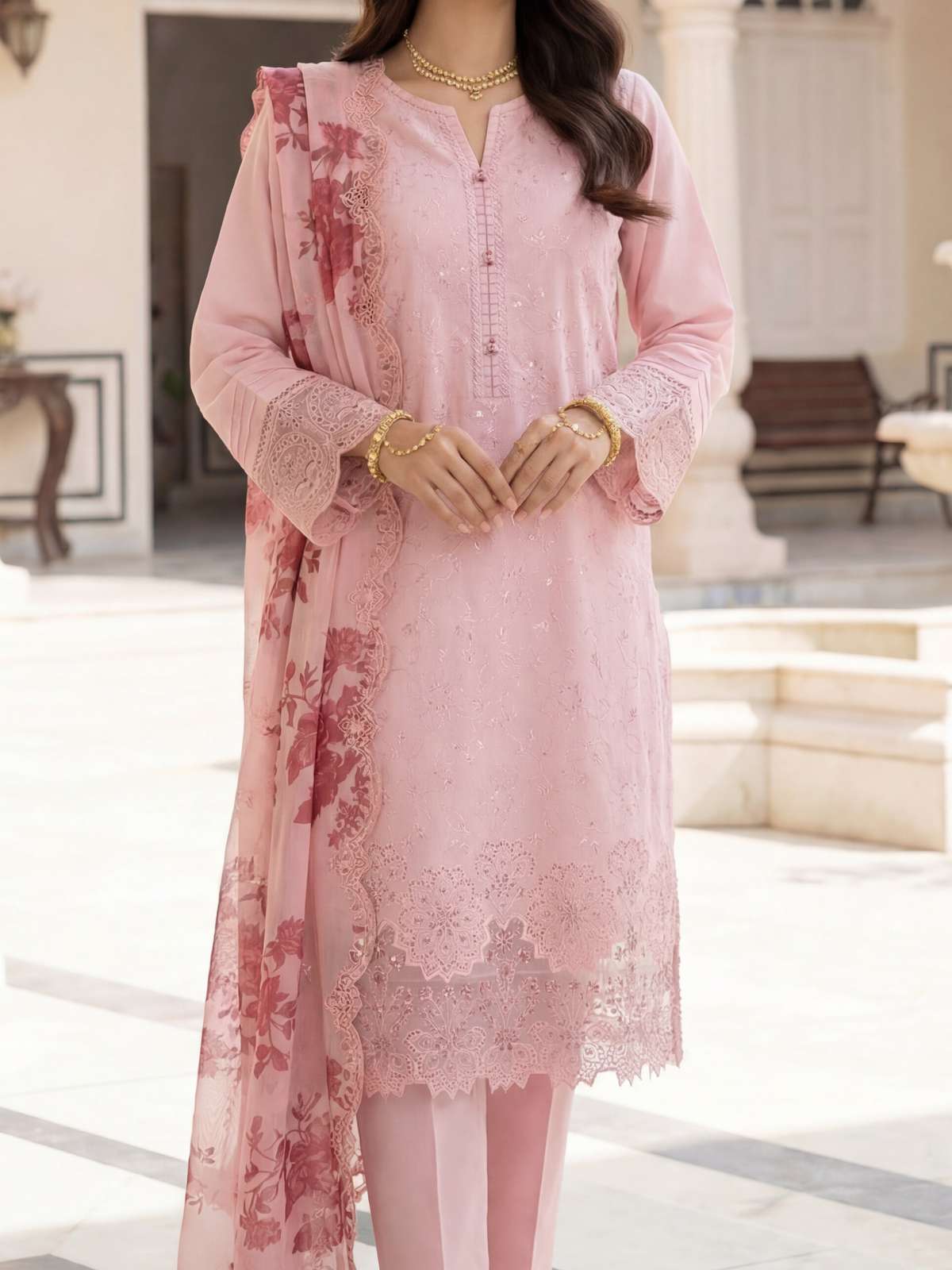 Qaswa | Fancy Laser-Kari Embroidered Lawn Collection | Dressline Main image