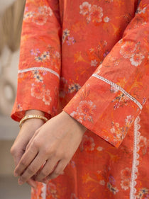 Rust Orange - 3 Piece Lawn | Portia Fabrics