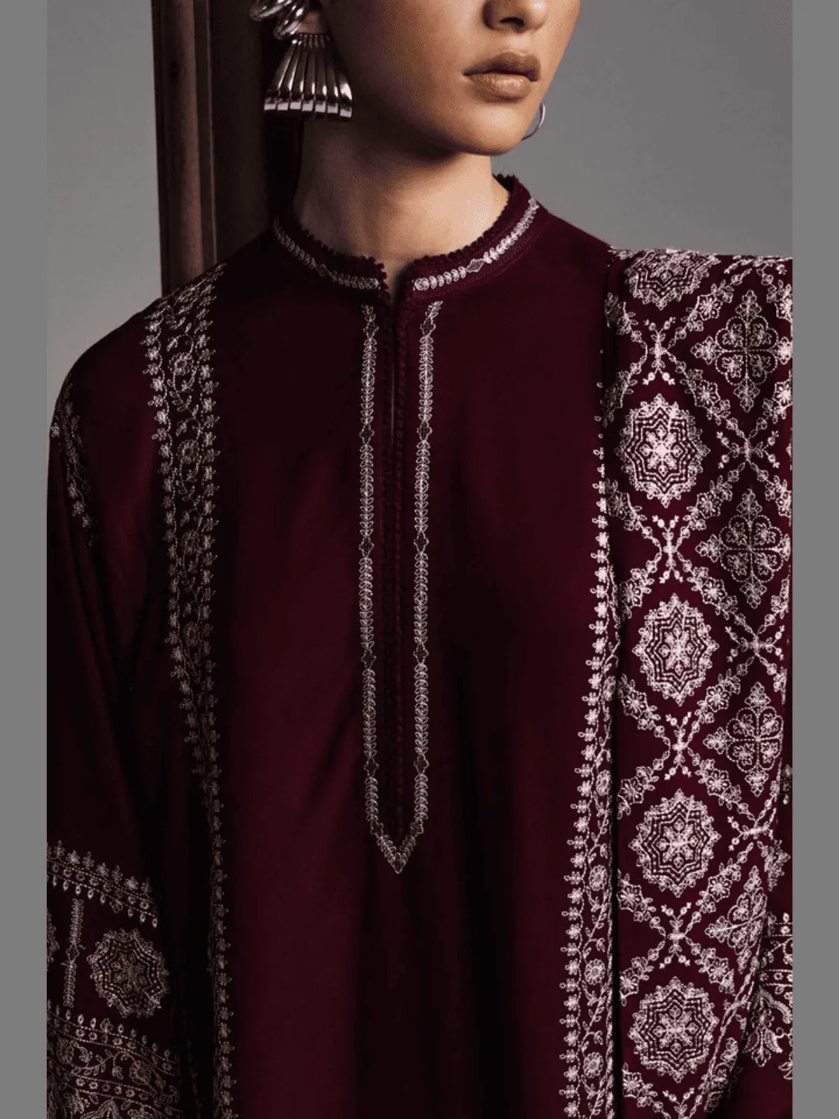 MEHRAB-D3 | Winter Unstitched Saraab 2026 | Zara Shahjahan Secondary image