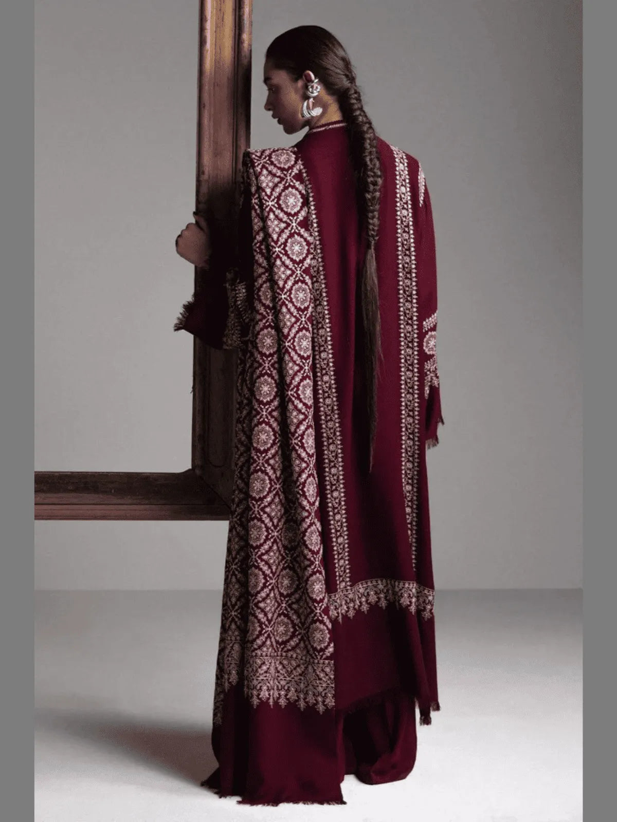 MEHRAB-D3 | Winter Unstitched Saraab 2026 | Zara Shahjahan