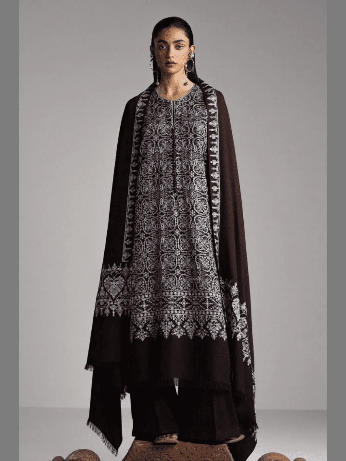 AQEEQ-D1 | Winter Unstitched Saraab 2026 | Zara Shahjahan Main image