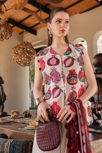 3A 3 Piece Unstitched Embroidered Lawn Suit | M Print | Maria B - Portia Fabrics