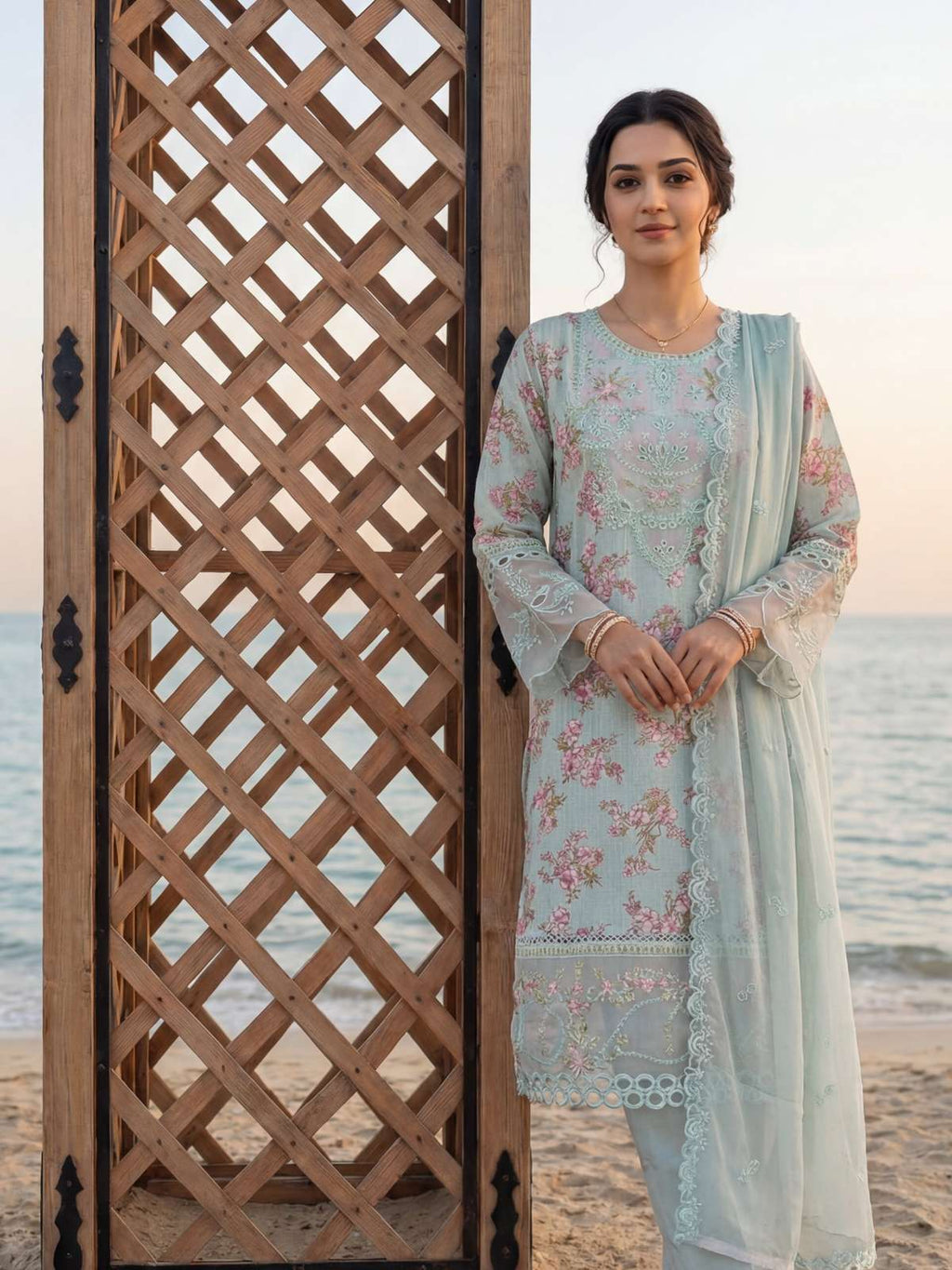 Zeesha | Festive Lawn Printed Embroidered Collection | Dressline