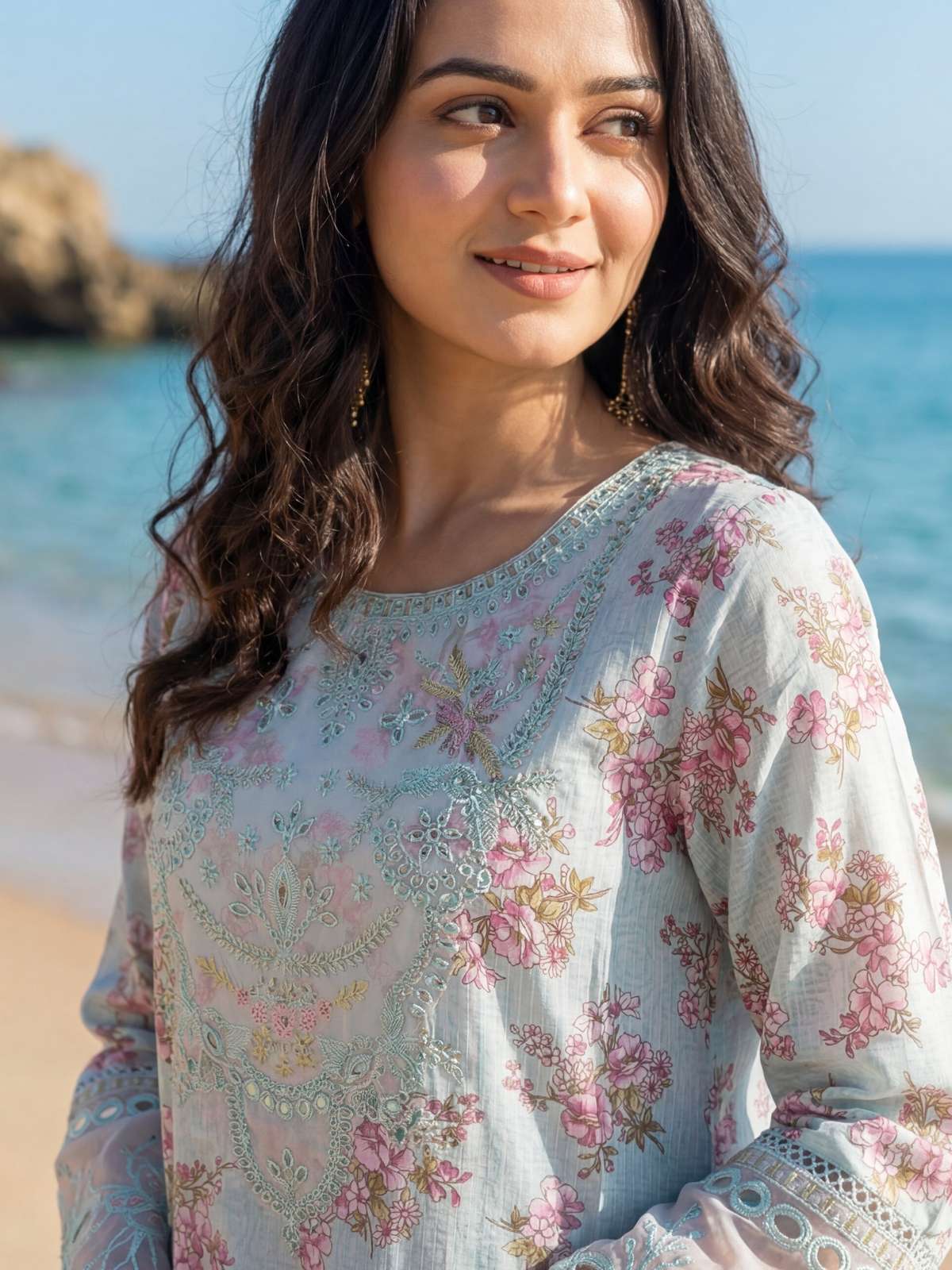 Zeesha | Festive Lawn Printed Embroidered Collection | Dressline Secondary image