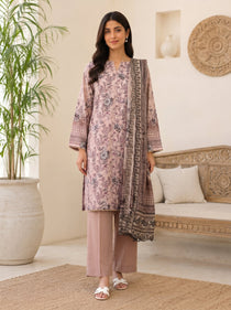 Dusty Pink 3-Piece Lawn Suit | Portia Fabrics