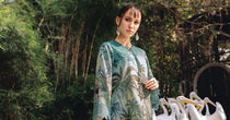 7A 3 Piece Unstitched Embroidered Lawn Suit | M Print | Maria B - Portia Fabrics
