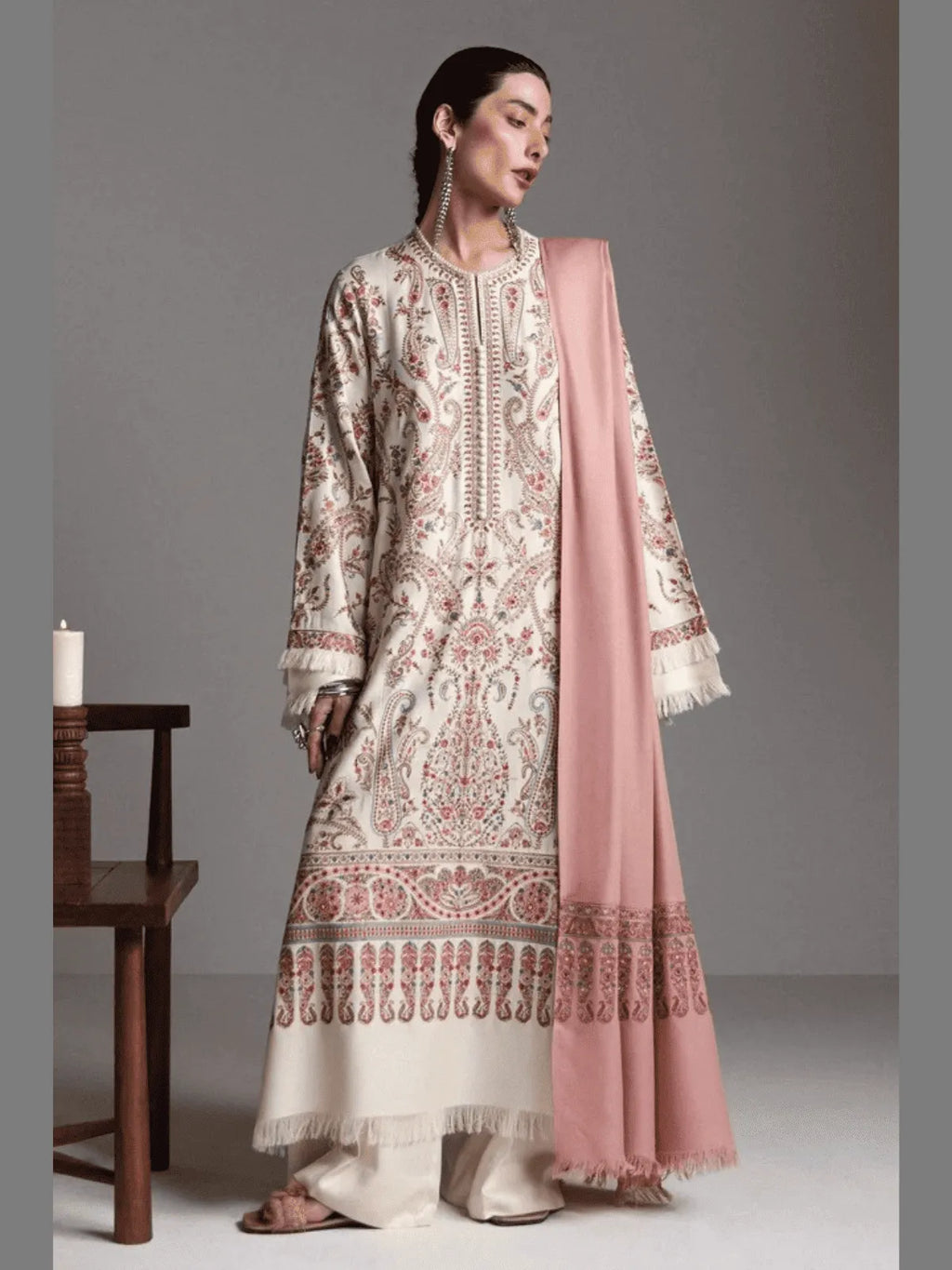 PASHM-D4 | Winter Unstitched Saraab 2026 | Zara Shahjahan