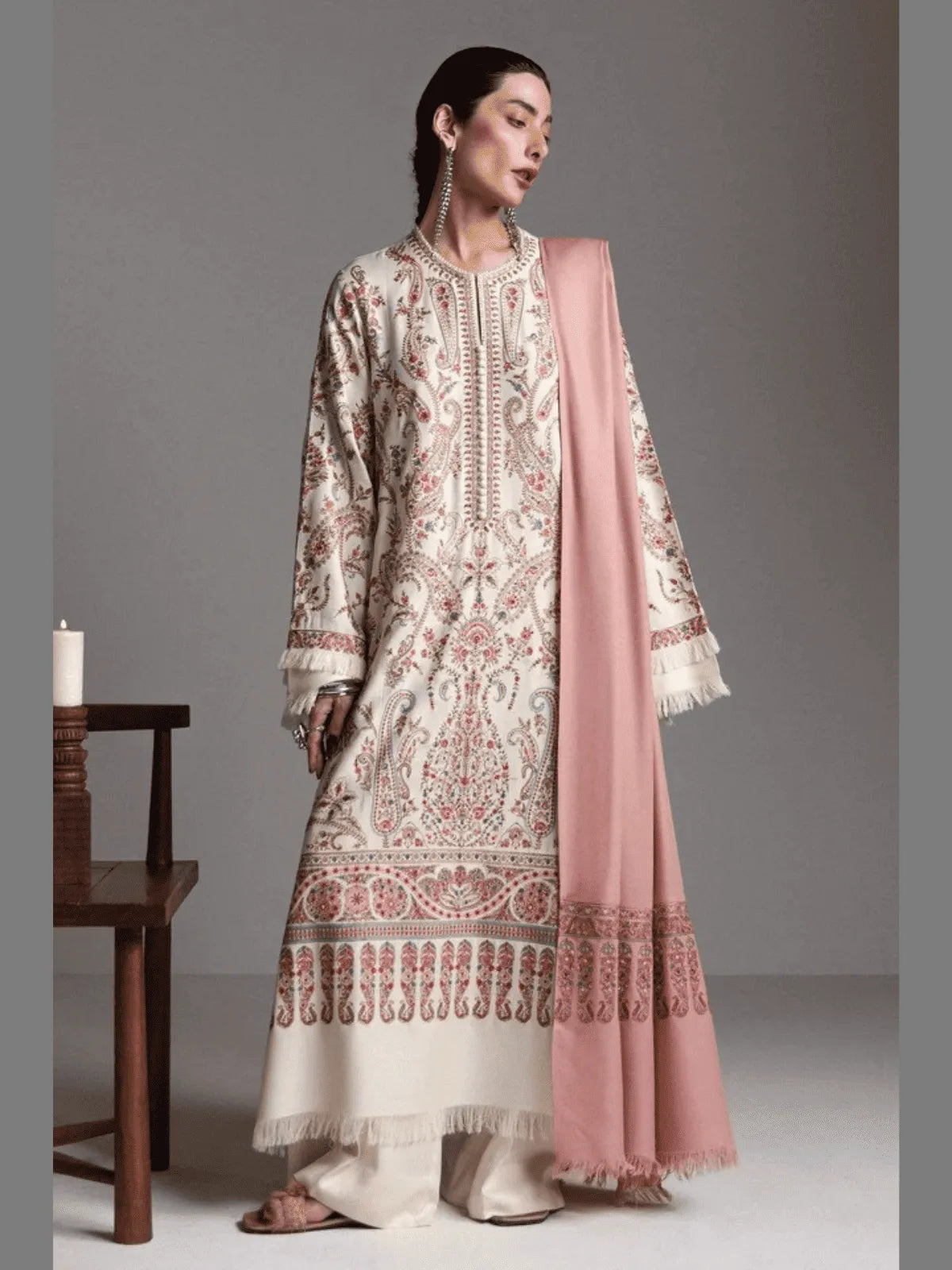 PASHM-D4 | Winter Unstitched Saraab 2026 | Zara Shahjahan