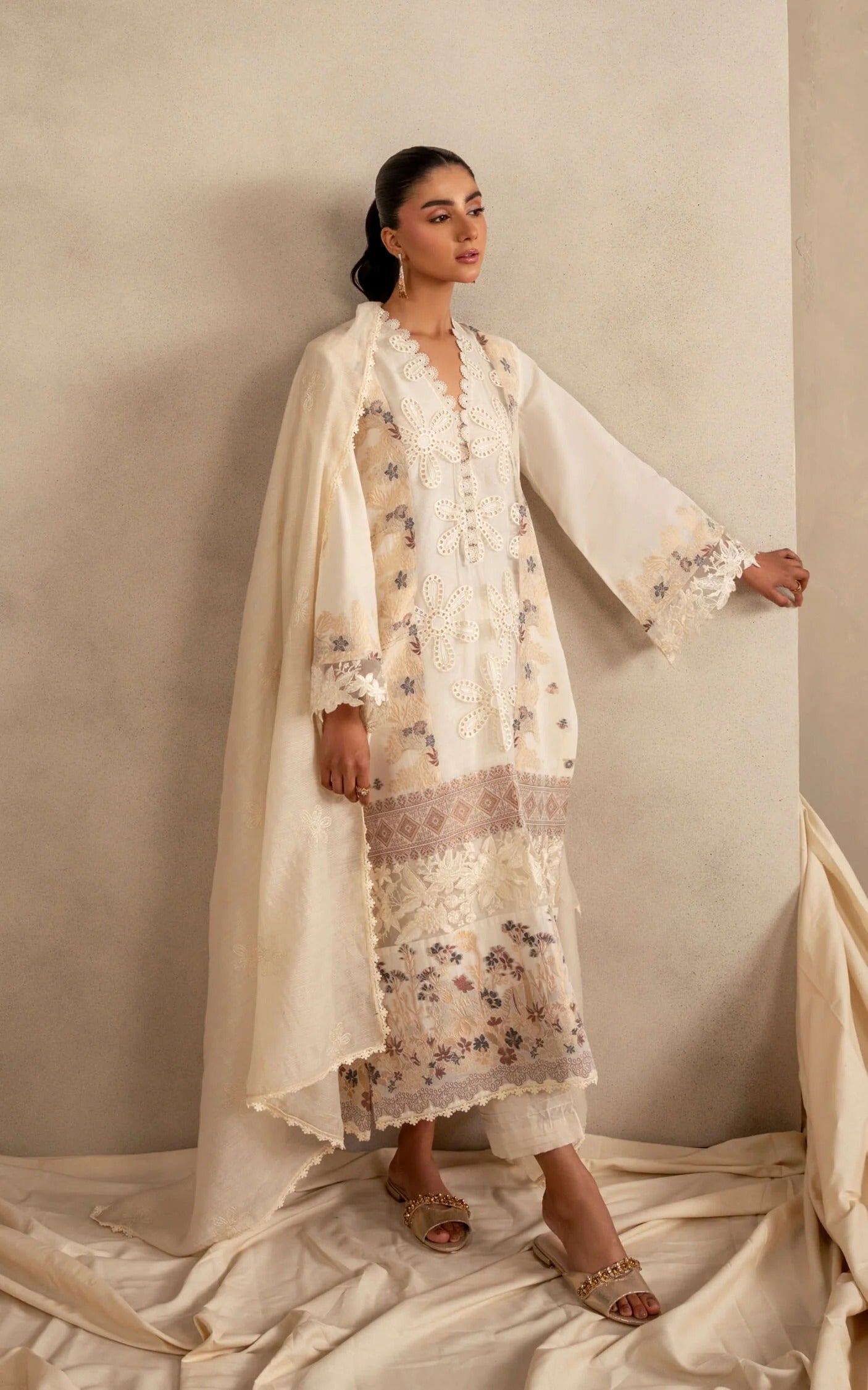 Cloud Nine MSSL-09 | 3pcs Embroidered Unstitched Summer