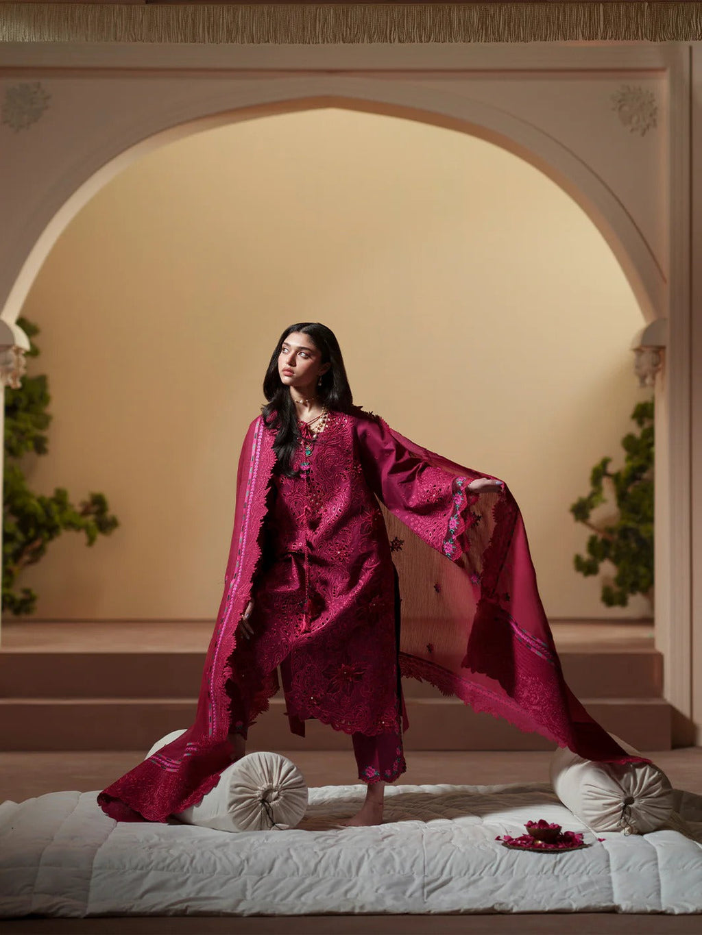 D-113-B | 3 PC Luxury Lawn MASHRIQ | BIN ILYAS