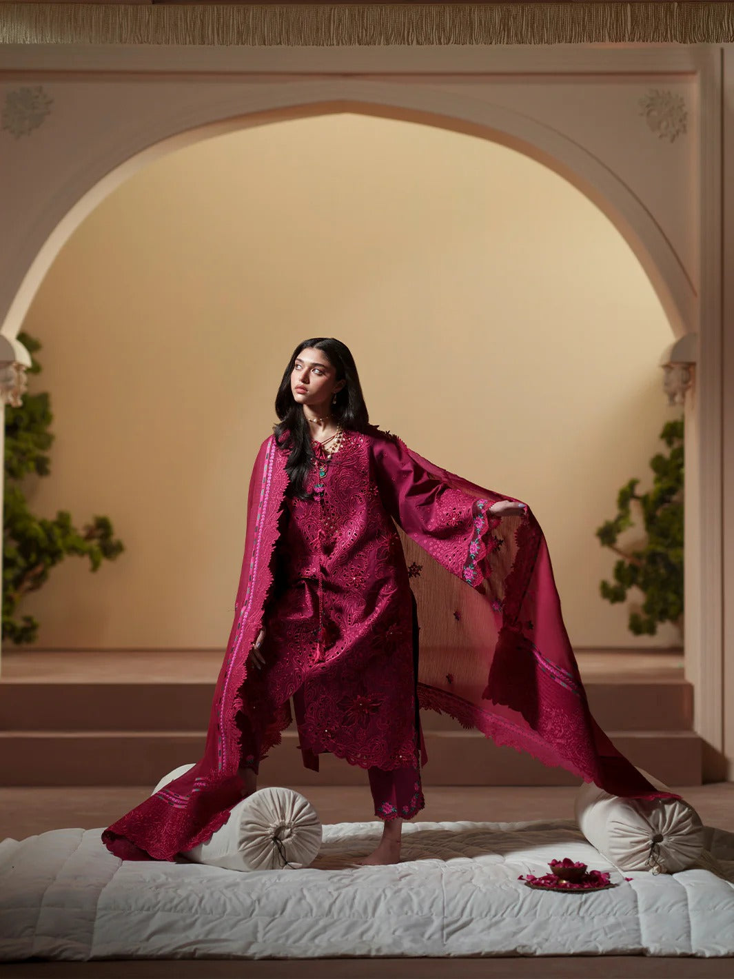 D-113-B | 3 PC Luxury Lawn MASHRIQ | BIN ILYAS