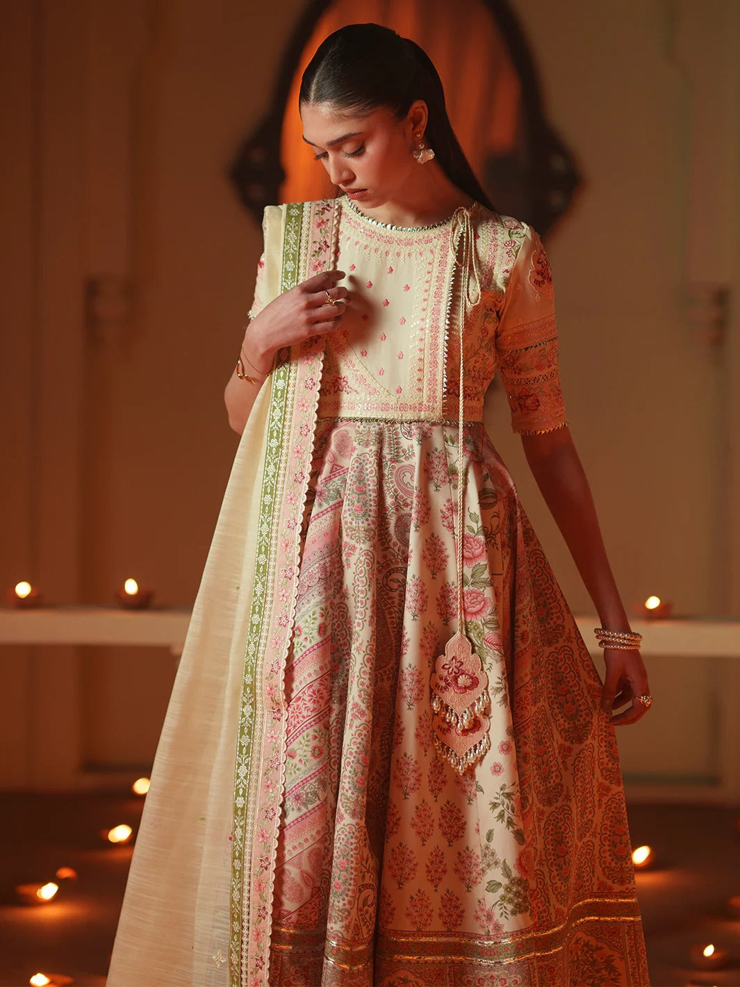D-115-A | 3 PC Luxury Lawn MASHRIQ | BIN ILYAS Secondary image