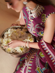 D-118-A | 3 PC Luxury Lawn MASHRIQ | BIN ILYAS