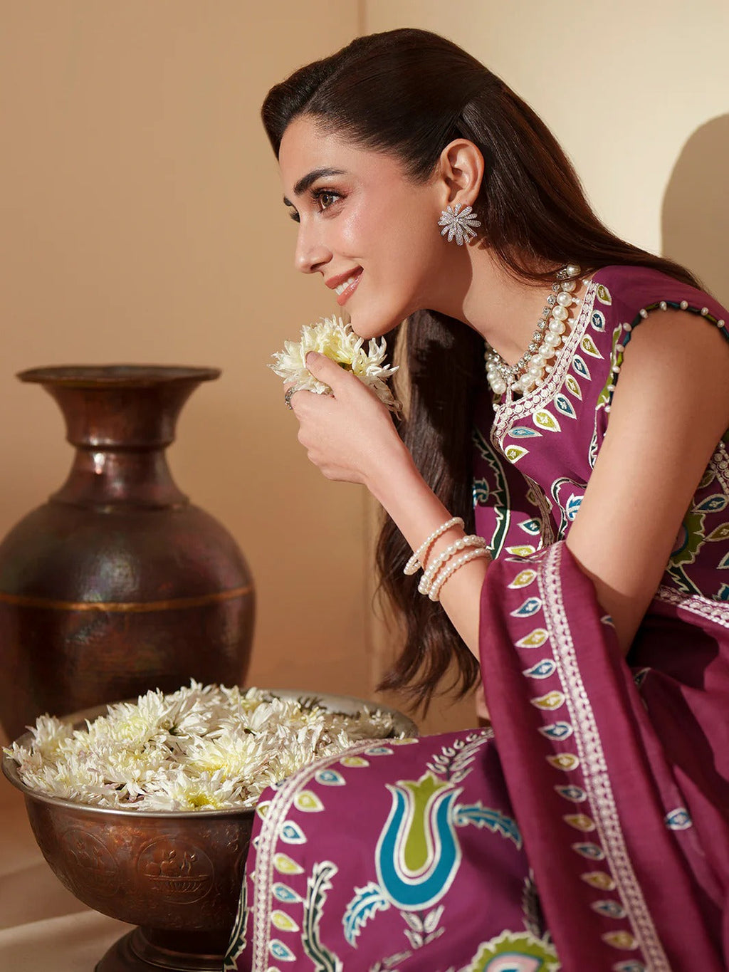 D-118-A | 3 PC Luxury Lawn MASHRIQ | BIN ILYAS