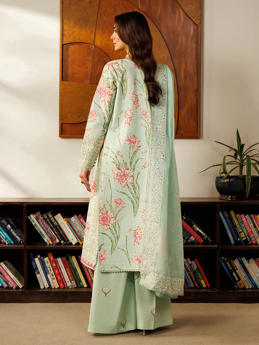 L-01 | 3 PC Lawn | Leila Lawn '26 | Mahnur