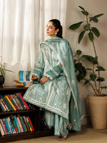 L-02 | 3 PC Lawn | Leila Lawn '26 | Mahnur