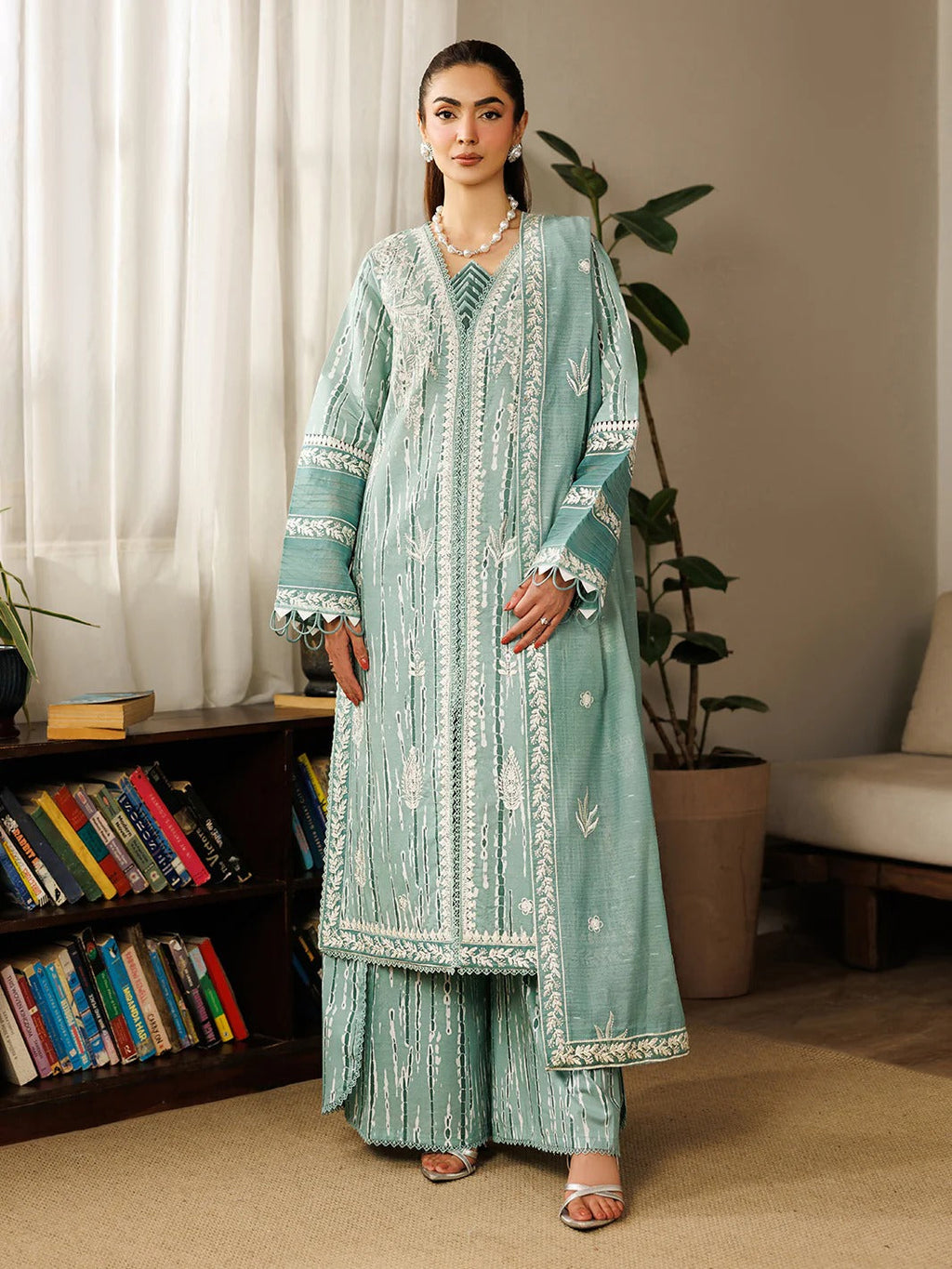 L-02 | 3 PC Lawn | Leila Lawn '26 | Mahnur