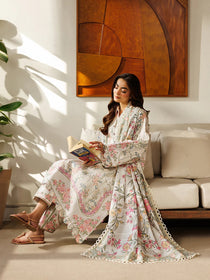 L-03 | 3 PC Lawn | Leila Lawn '26 | Mahnur