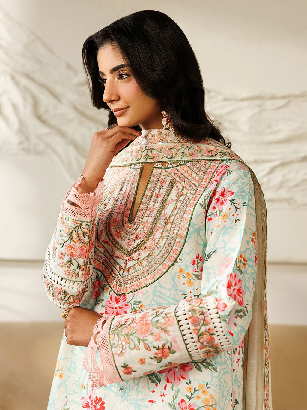 L-05 | 3 PC Lawn | Leila Lawn '26 | Mahnur