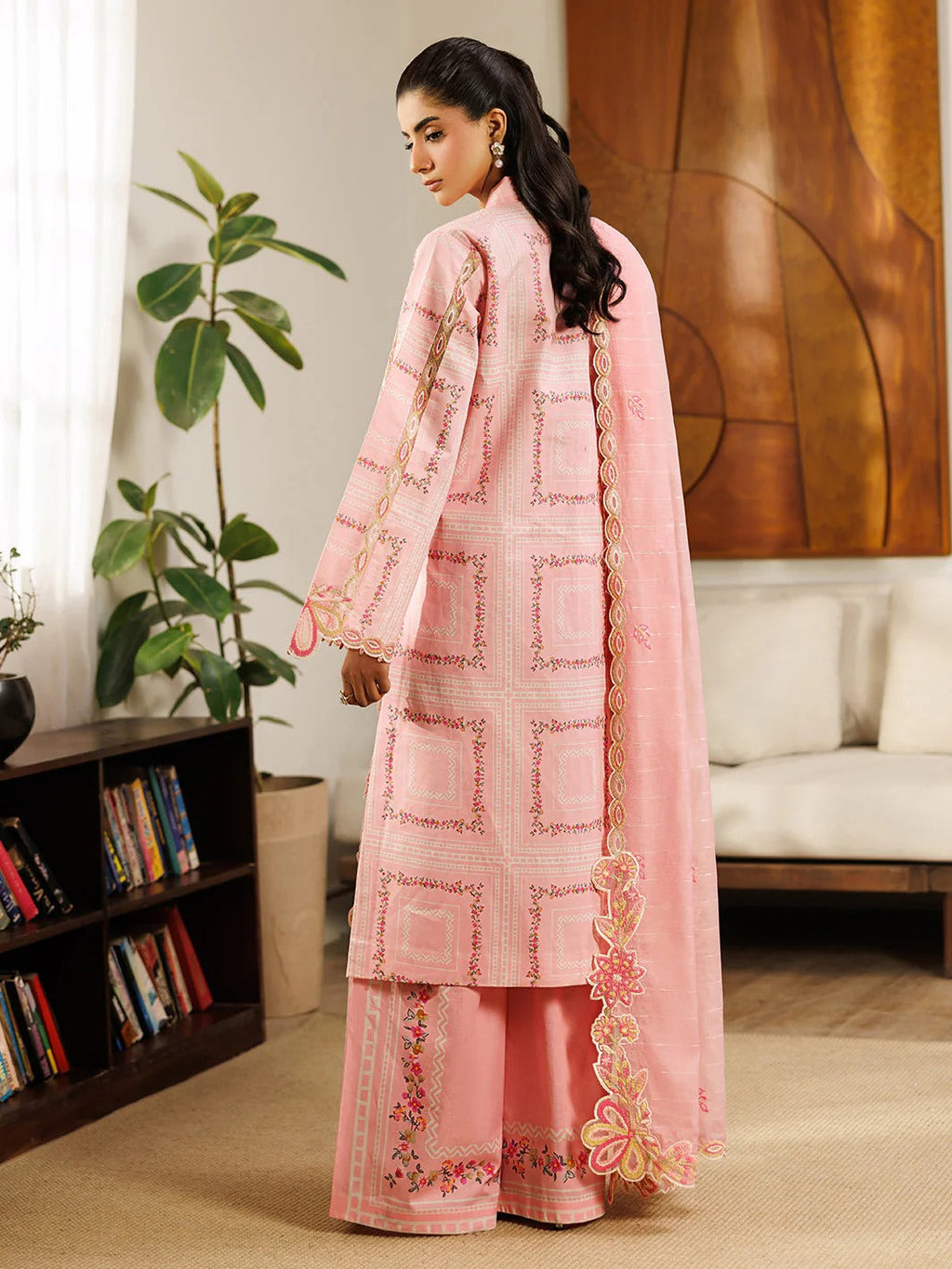 L-06 | 3 PC Lawn | Leila Lawn '26 | Mahnur