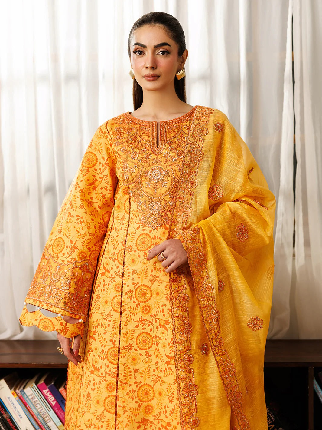 L-07 | 3 PC Lawn | Leila Lawn '26 | Mahnur