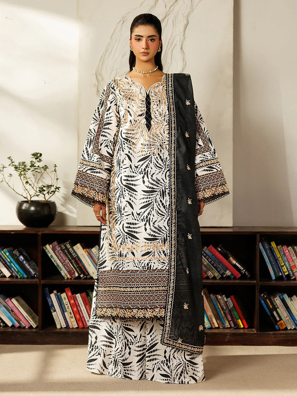 L-08 | 3 PC Lawn | Leila Lawn '26 | Mahnur