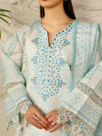L-10 | 3 PC Lawn | Leila Lawn '26 | Mahnur