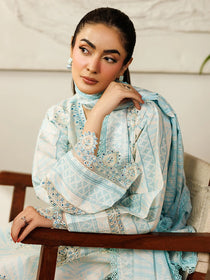 L-10 | 3 PC Lawn | Leila Lawn '26 | Mahnur