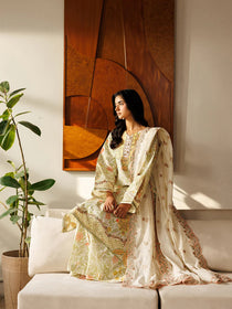 L-11 | 3 PC Lawn | Leila Lawn '26 | Mahnur