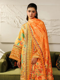 L-13 | 3 PC Lawn | Leila Lawn '26 | Mahnur