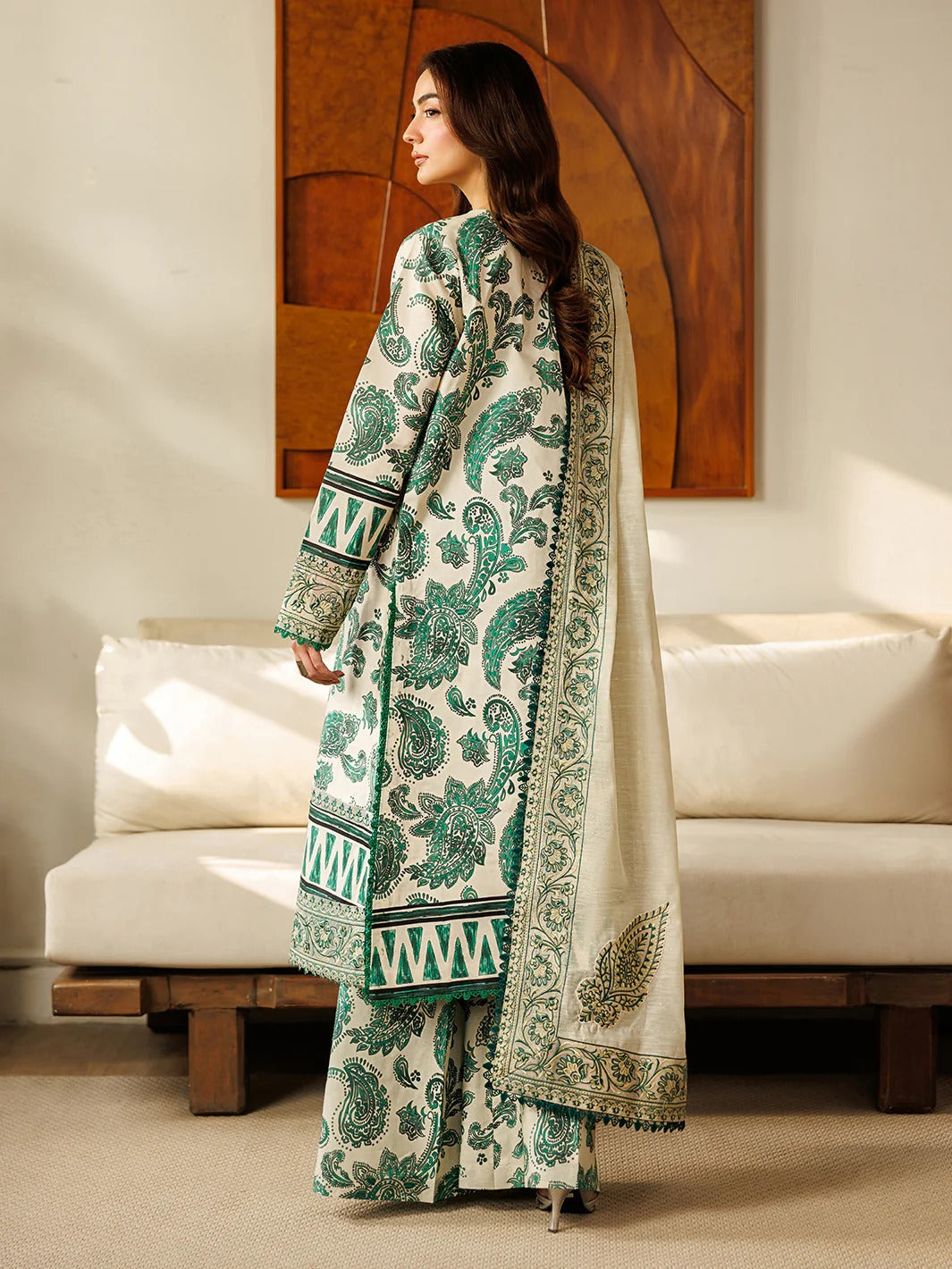 L-14 | 3 PC Lawn | Leila Lawn '26 | Mahnur