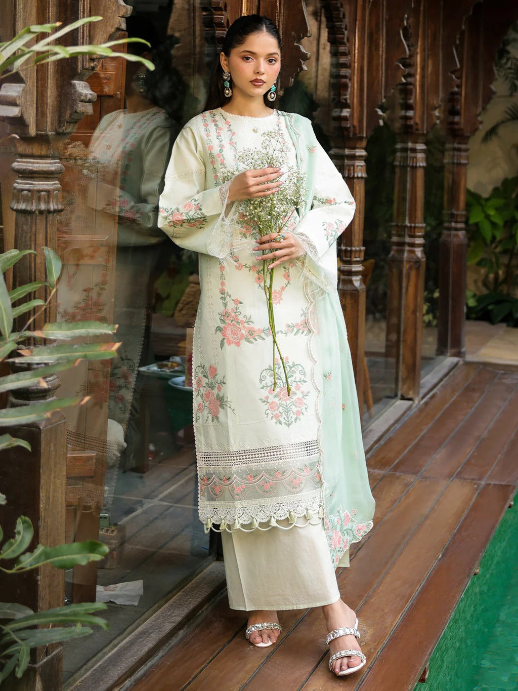 SH-09 | 3 PC Lawn | Shanaya Lawn Vol.2 | Mahnur