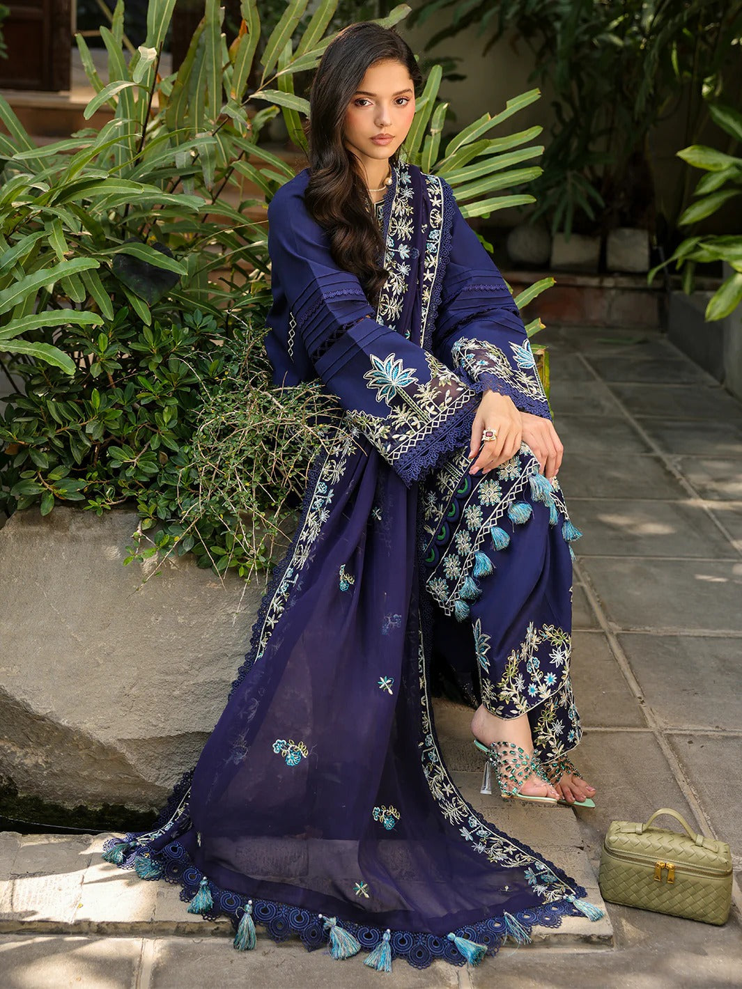 SH-10 | 3 PC Lawn | Shanaya Lawn Vol.2 | Mahnur Secondary image