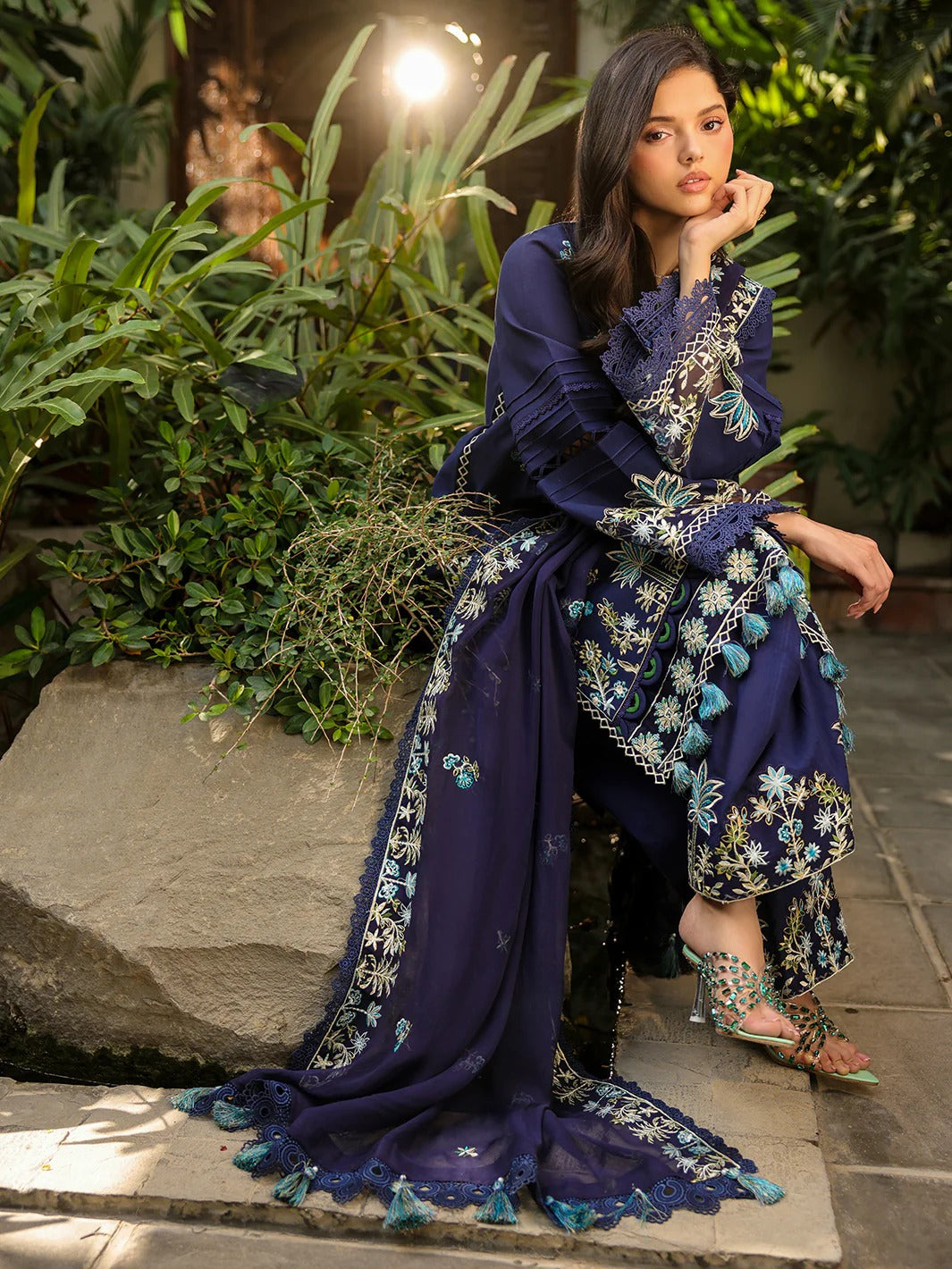 SH-10 | 3 PC Lawn | Shanaya Lawn Vol.2 | Mahnur
