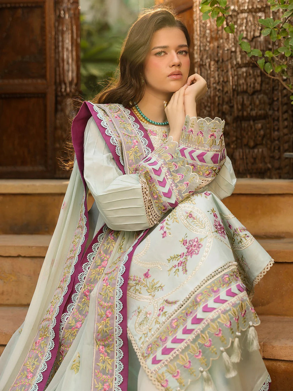 SH-12 | 3 PC Lawn | Shanaya Lawn Vol.2 | Mahnur
