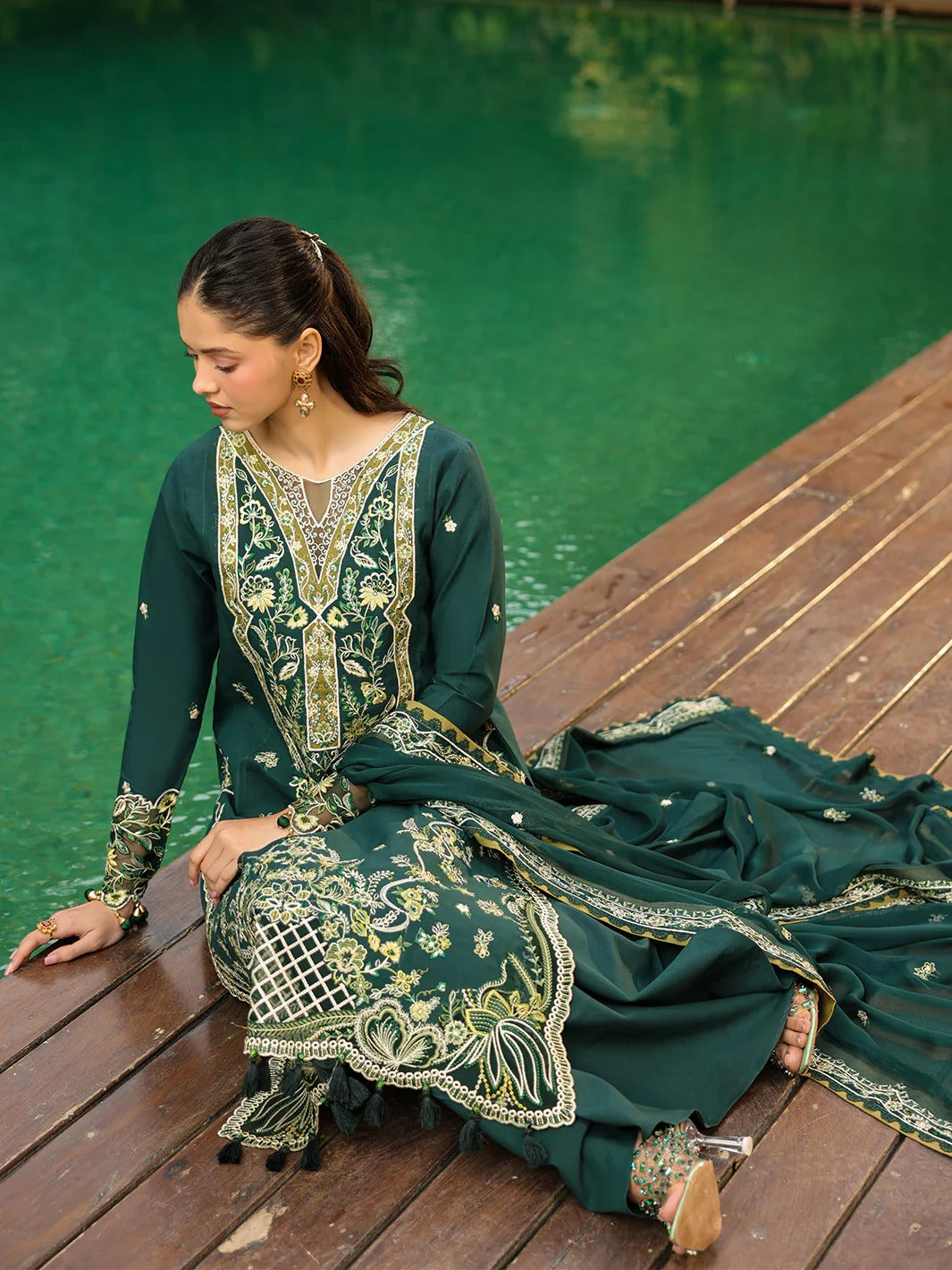 SH-13 | 3 PC Lawn | Shanaya Lawn Vol.2 | Mahnur