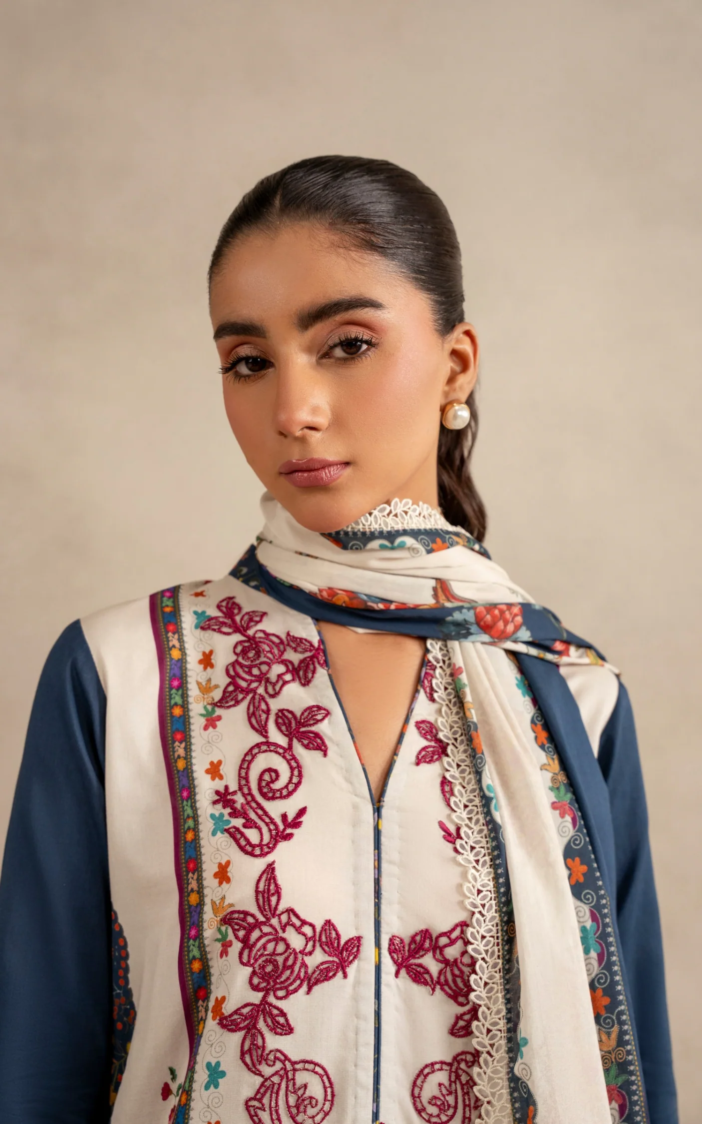 Saffron Soul MSSL-10 | 3pcs Embroidered Unstitched Summer