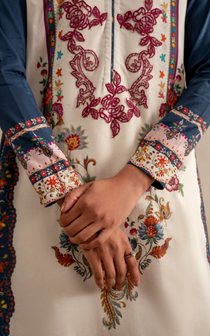 Saffron Soul MSSL-10 | 3pcs Embroidered Unstitched Summer