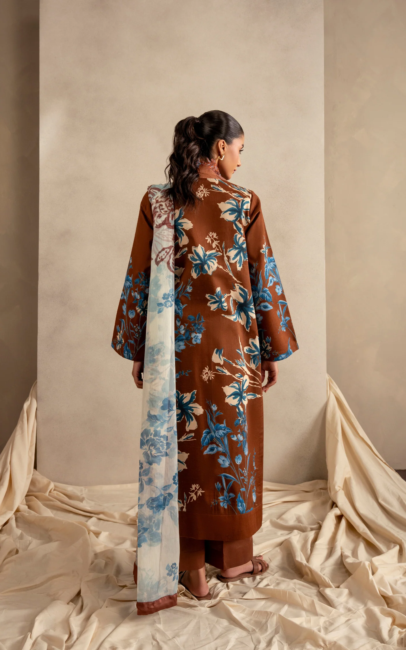 Sun-Kissed Sand MSSL-08 | 3pcs Embroidered Unstitched Summer Secondary image