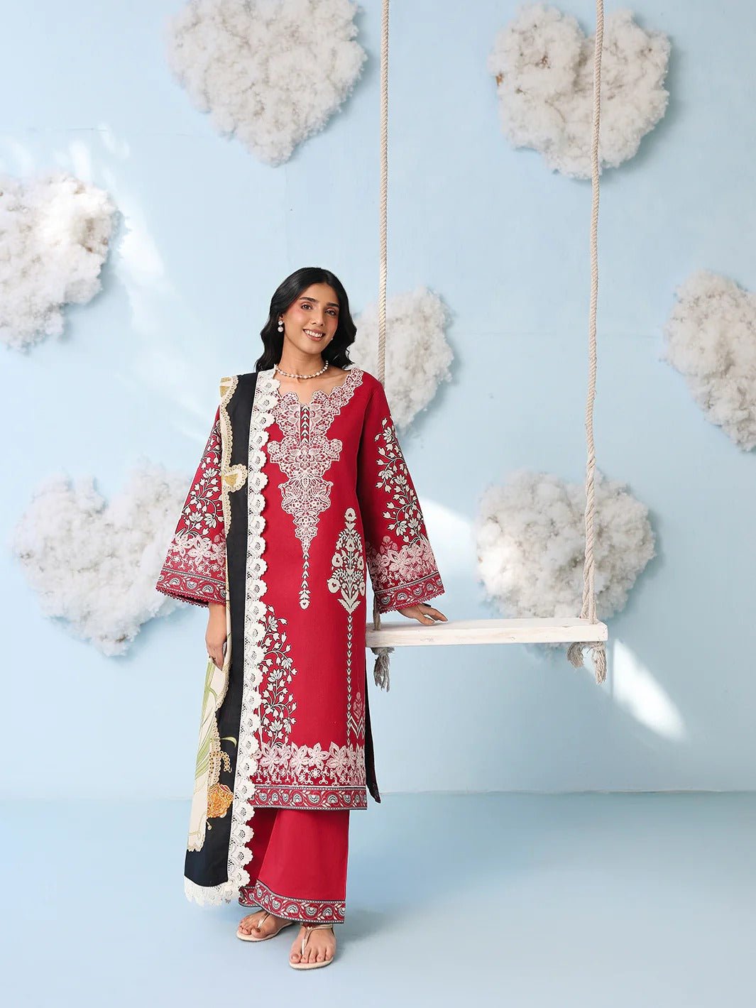 AN-2-01 | 3 PC Lawn | Anaya | Mahnur - Portia Fabrics Main image