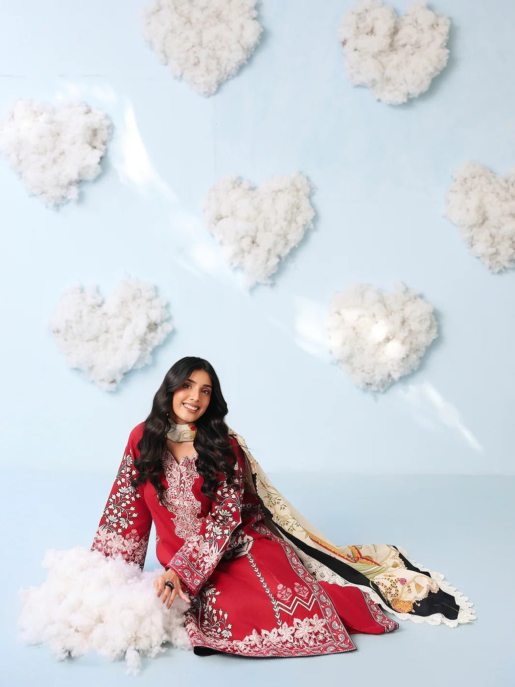 AN-2-01 | 3 PC Lawn | Anaya | Mahnur - Portia Fabrics