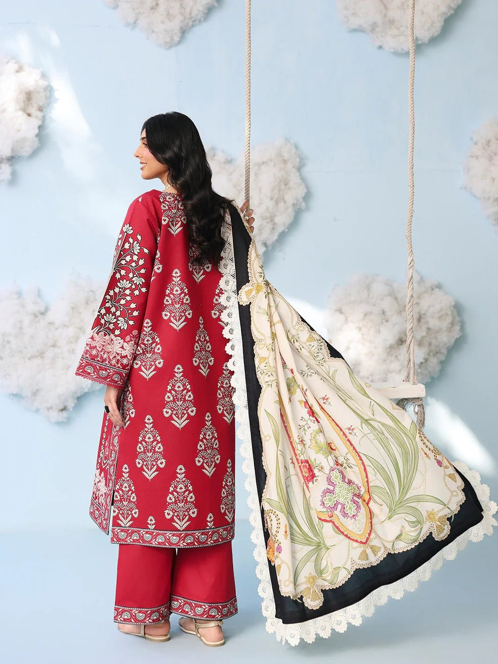 AN-2-01 | 3 PC Lawn | Anaya | Mahnur - Portia Fabrics